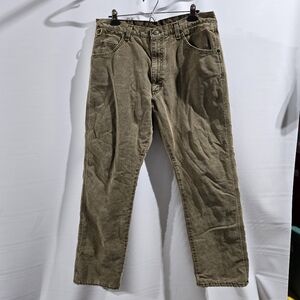 WRANGLER Rugged Wear Insulated Lined Mens Jeans Sz 36x32 Like New